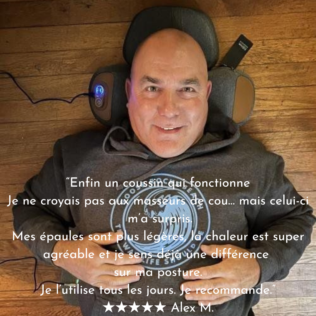 Soulage la pression à la base du crâne… ou sois remboursé.