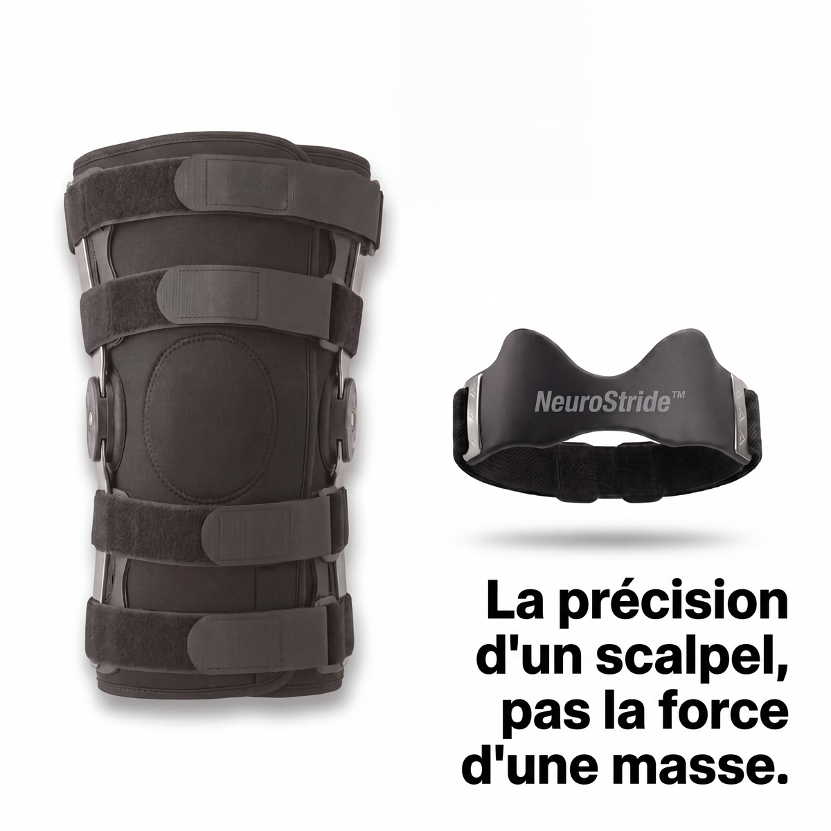 Ce n’est pas une genouillère classique. Et c’est justement l’idée.